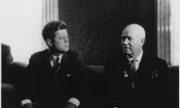 U.S. President John F. Kennedy, seen here meeting with Soviet Premier Nikita Khrushchev in 1961