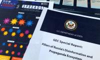 Pages from the U.S. State Department's Global Engagement Center report